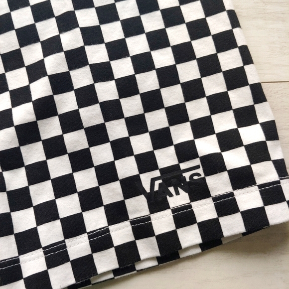 VANS NEW High-Rise Checkered Legging Shorts - Picture 5 of 12